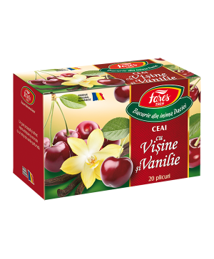 FARES CEAI VIȘINE ȘI VANILIE (20pliculețe) FARES CEAI VIȘINE ȘI VANILIE (20pliculețe)