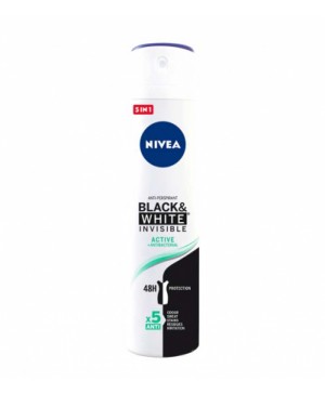 NIVEA DEODORANT BLACK & WHITE ACTIVE 200ml NIVEA DEODORANT BLACK & WHITE ACTIVE 200ml